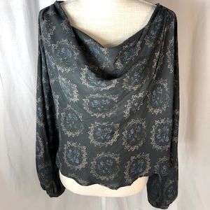 Free People Size M Long Sleeve Blouse